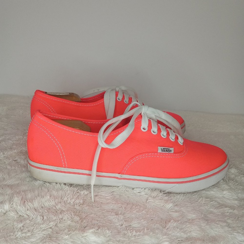 Vans Bright Orange Canvas Shoes